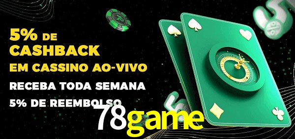 Promoções do cassino ao Vivo 78game